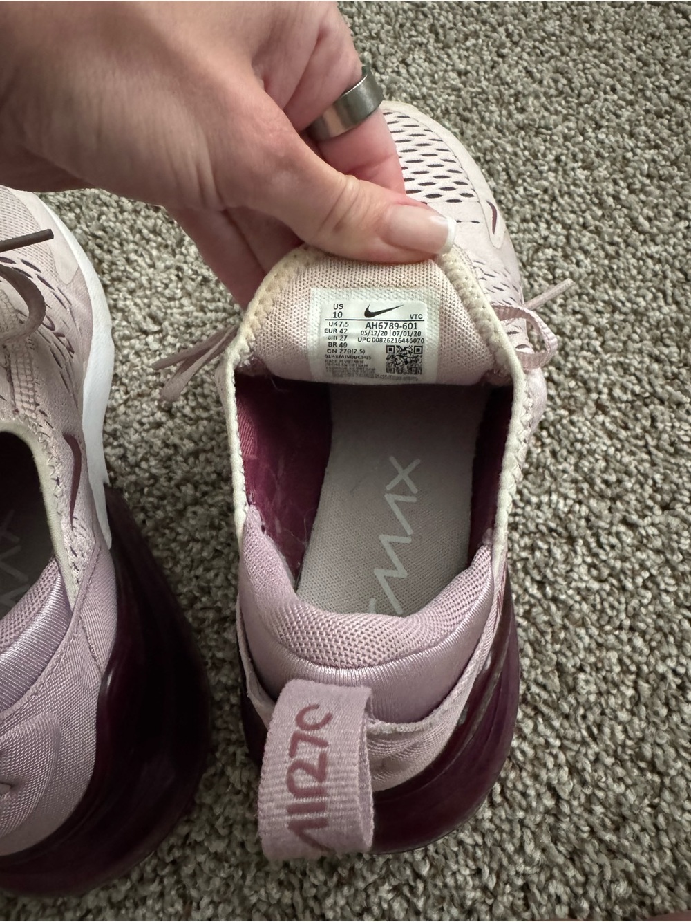 Nike Air Max 270 Athletic Sneakers - Picture 5 of 7